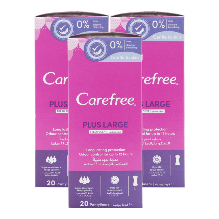 CareFree Plus Large Fresh Scent 20 Pantyliners