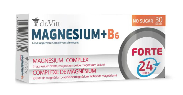 Dr. Vitt Magnesium + B6 Forte 30 Tab
