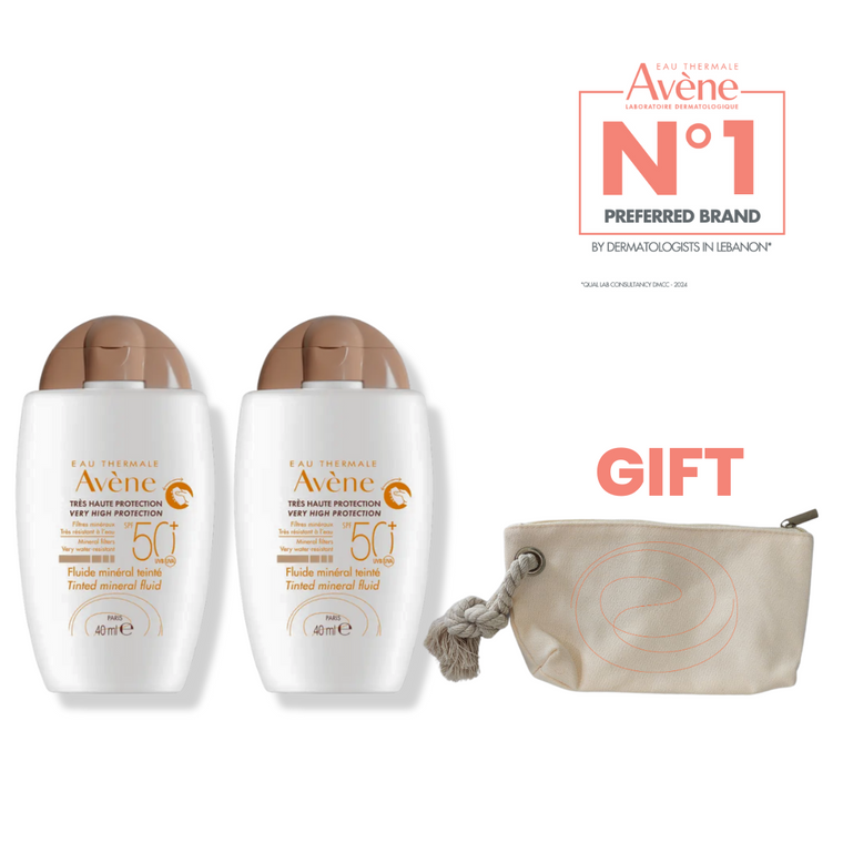 Avène Mineral Sunscreen Fluid Tinted SPF 50+ PLUS GIFT