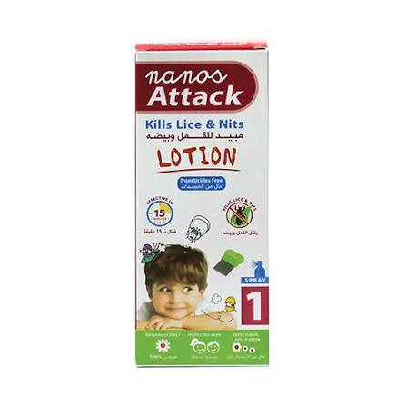 Nanos - Attack Lotion Kills Lice and Nits - 150ml
