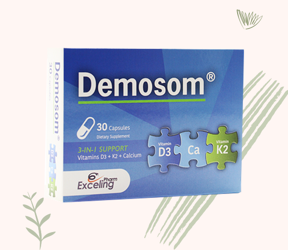 Demosom D3+K2+Ca 30 Capsules