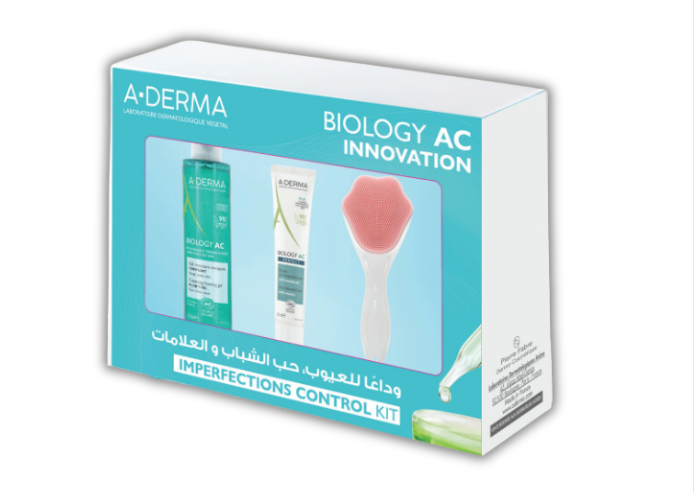 A-Derma Biology AC Gel Moussant (200ml) + Perfect + Free Gift: Face Silicone Massager