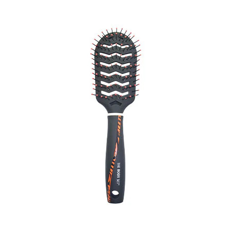 The Body Set Hair Brush with Rubber Coating 3110