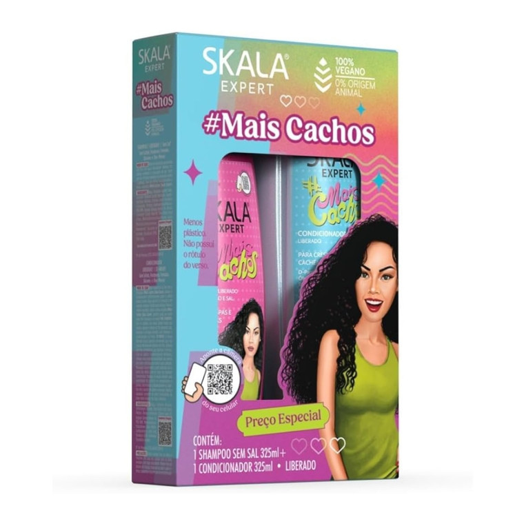 SKALA Expert Mais Cachos Shampoo and Conditioner 325 Ml Kit