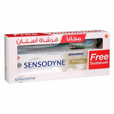 Sensodyne Multi Care Whitening Toothpaste 75ml + Toothbrush Free