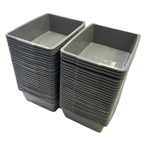 Storage Bin Grey x 10 units