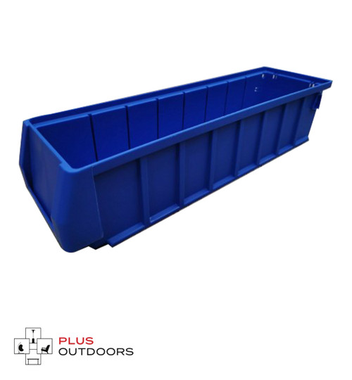 Blue Plastic Stackable Space Saving Storage Bin PK4109