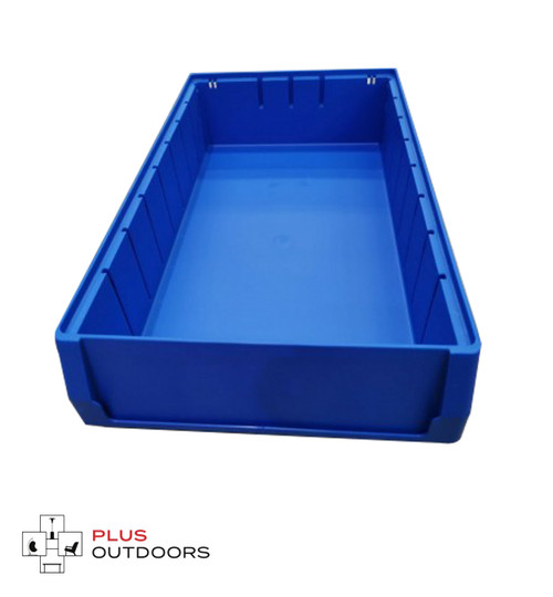 Blue Plastic Stackable Space Saving Storage Bin PK4209