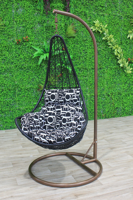 Half Shell Egg Chair - Black