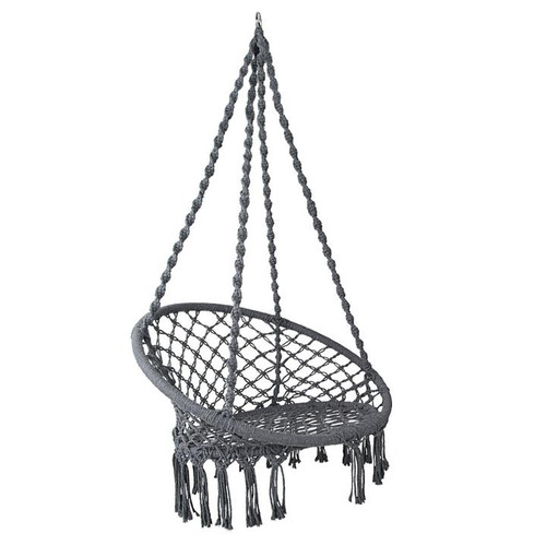 Hanging Hammock Chair Outdoor/Indoor -Grey (Chair Only)