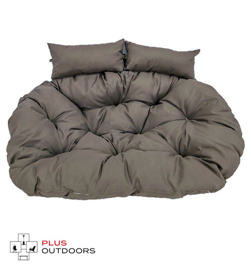 Double Egg Chair Cushion - Dark Charcoal