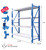 1.5m x 0.6m x 2m Heavy Duty Shelving - Blue & Grey
