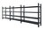 3.6m x 0.6m x 2m Heavy Duty Shelving - Charcoal