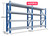 4m x 0.6m x 2m Heavy Duty Shelving - Blue & Grey