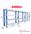 4.5m x 0.6m x 2m Heavy Duty Shelving - Blue & Grey