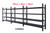 4.5m x 0.6m x 2.4m Heavy Duty Shelving - Charcoal