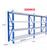 8m x 0.6m x 2.4m Heavy Duty Shelving - Blue & Grey