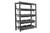 1.5m x 0.6m x 2m Shelving Charcoal with tub