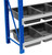 1.5m x 0.6m x 2m Shelving Blue & Grey with tub