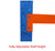 8m x 0.6m x 1.8m Heavy Duty Shelving - Blue & Orange