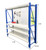 2m workbench shelving Blue & Grey set with 2m mash net