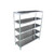120cm x 180cm Stainless Steel Metal 5 Tier Shelf Kitchen Bar Freezer Storage