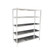 150cm x 180cm Stainless Steel Metal 5 Tier Shelf Kitchen Bar Freezer Storage