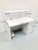 White Reception Desk Counter 1.5m
