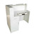 White Reception Desk Left or Right Side Counter 1.8m