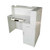 White Reception Desk Left or Right Side Counter 1.8m