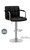 Swivel Bar Stools Kitchen Leather Gas Lift Chairs Black - H-303A
