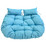 Double Egg Chair Cushion - Aqua