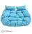 Double Egg Chair Cushion - Aqua