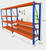 4m workbench shelving Blue & Orange set with 2m mash net