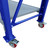 L 1.5M x W 0.6M x H 2M Blue/Grey with castor wheels