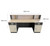 Model Wood Oak/Charcoal 1.8m Reception Desk Counter