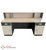 Model Wood Oak/Charcoal 1.8m Reception Desk Counter