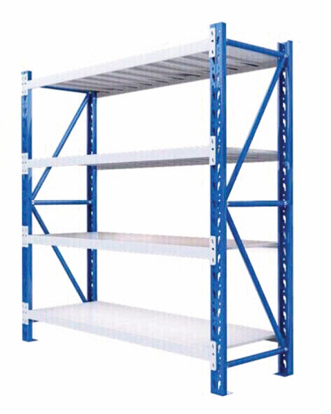 1.2m x 0.6m x 2.4m Heavy Duty Shelving Blue & Grey