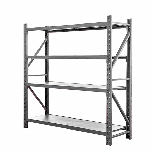 1.5m x 0.6m x 1.8m Heavy Duty Shelving - Charcoal