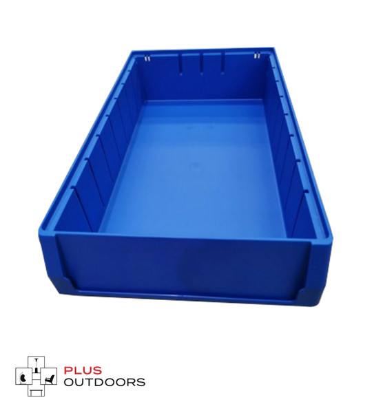 Blue Plastic Stackable Space Saving Storage Bin PK4209