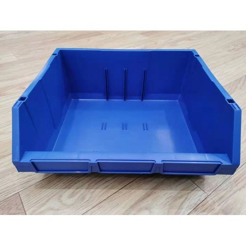 Blue Plastic Stackable Space Saving Storage Bin PK010