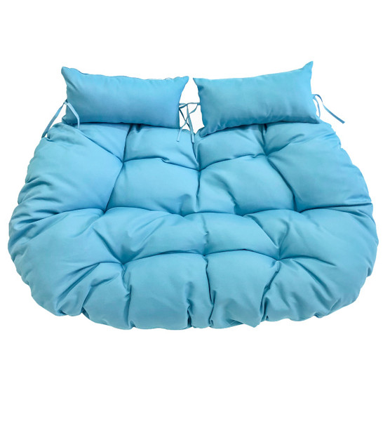 Double Egg Chair Cushion - Aqua