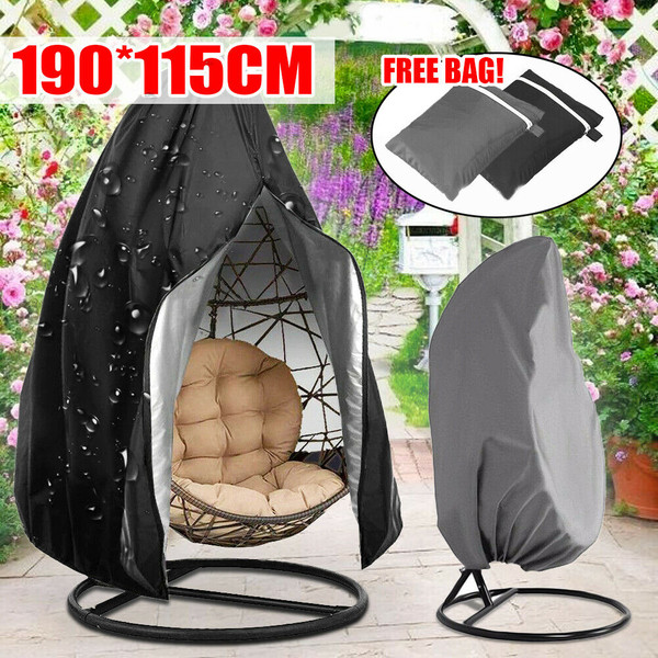 Hanging Single Egg Chair Cover Protector Waterproof Outdoor without zip