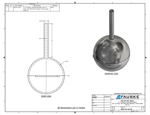ARC Test Cell, FH-1A, side clip