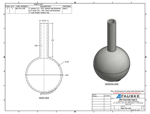 ARC Test Cell, FH-2, bottom clip