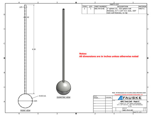 ARC Test Cell, FH-6, no clip