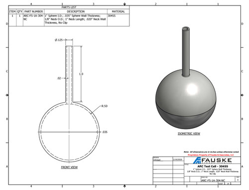 ARC Test Cell, FS-1A-304, no clip
