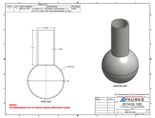 ARC Test Cell, FS-5, no clip