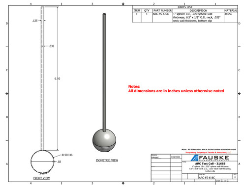 ARC Test Cell, FS-6, bottom clip