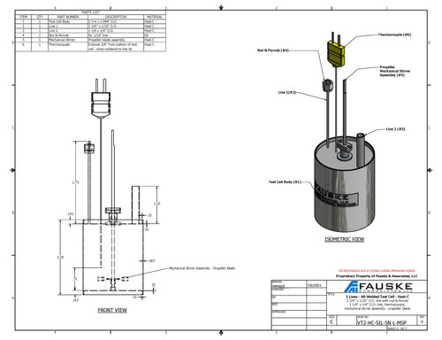 VSP2 Test Cell, VT2-HC-SIL-SN-L-MSP